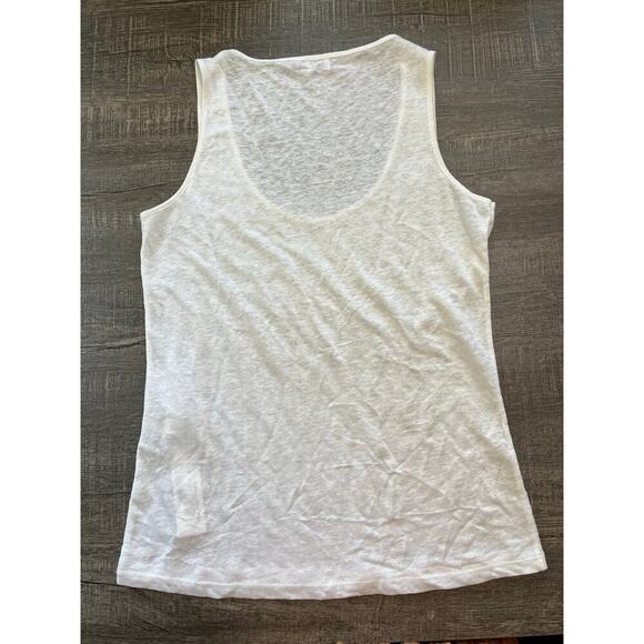 Poetry Women's 100% Linen White Sleeveless Vest Top, Size UK 10/US 6 (S) NWT - Picture 6 of 6